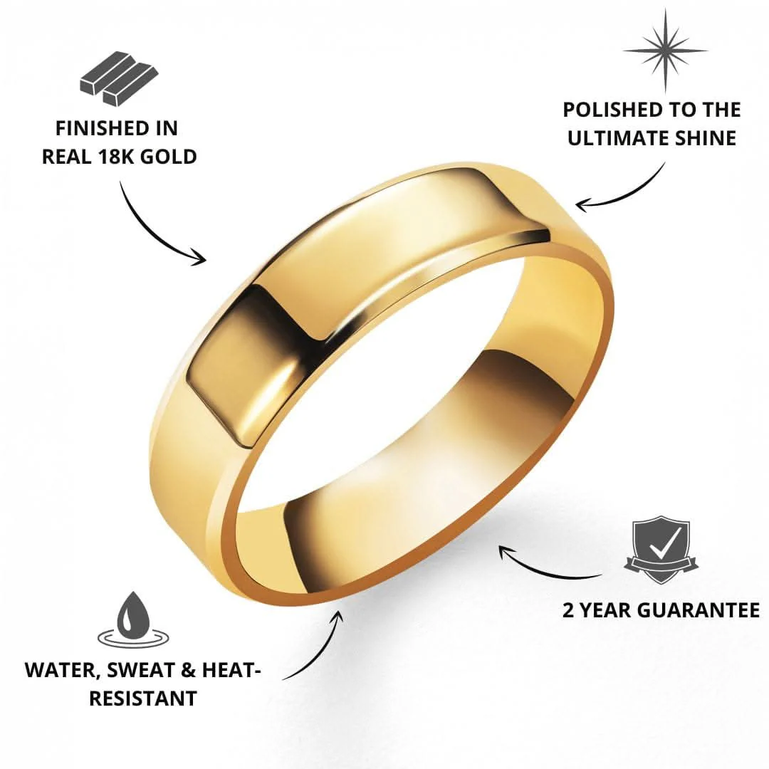 Bevelled Ring | Gold - Image 2