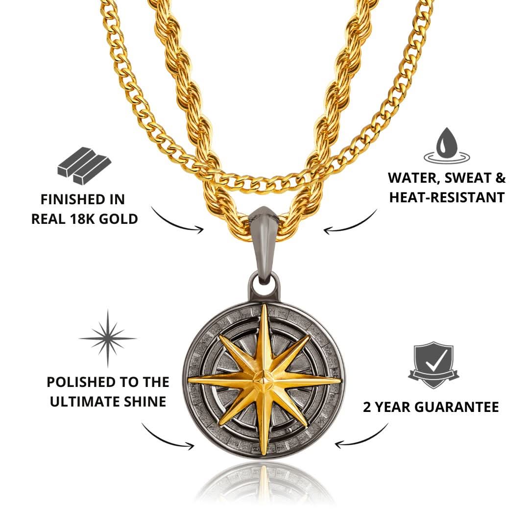 Compass x Cuban Set | Gun Metal & Gold - Image 3