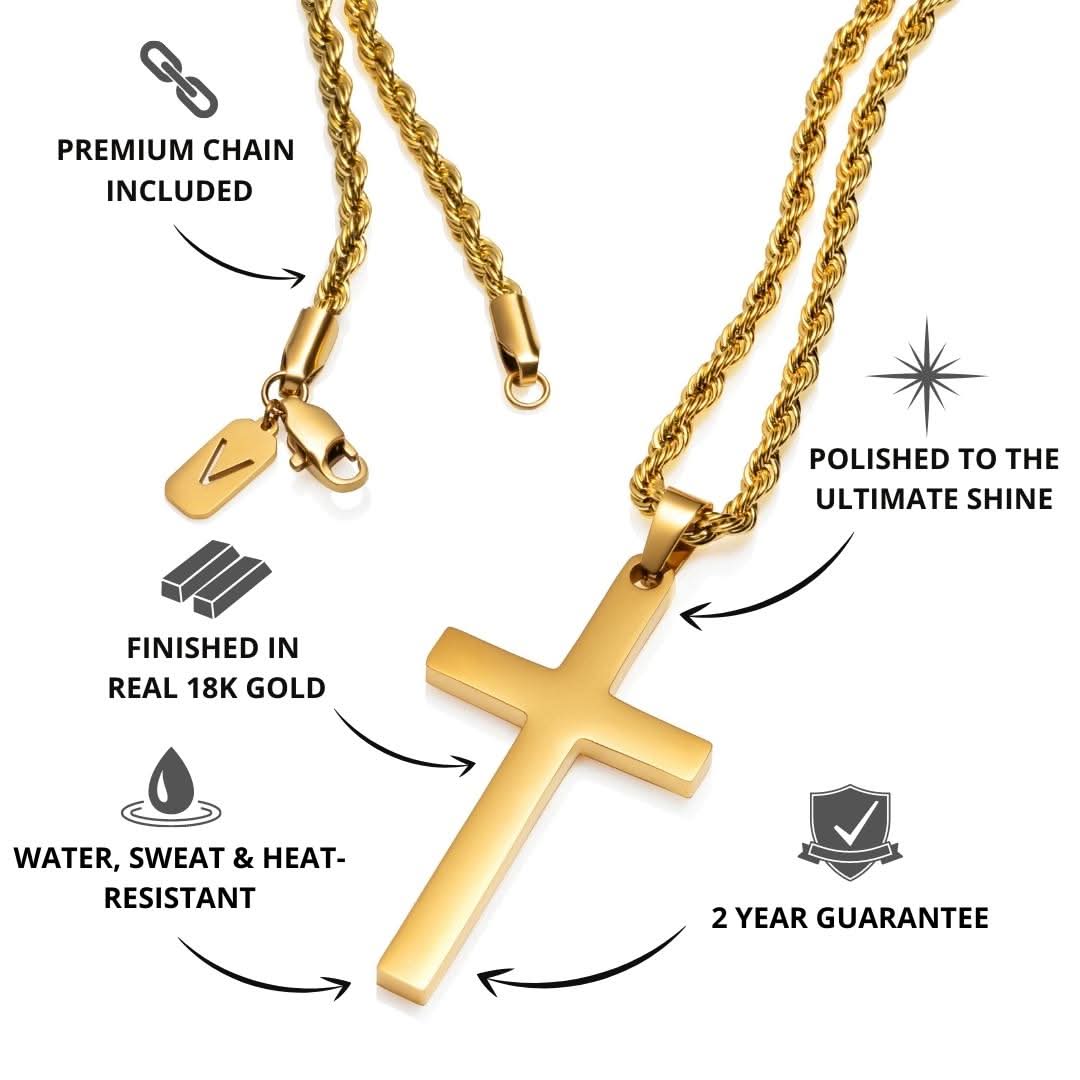 Cross Pendant | Gold - Image 3