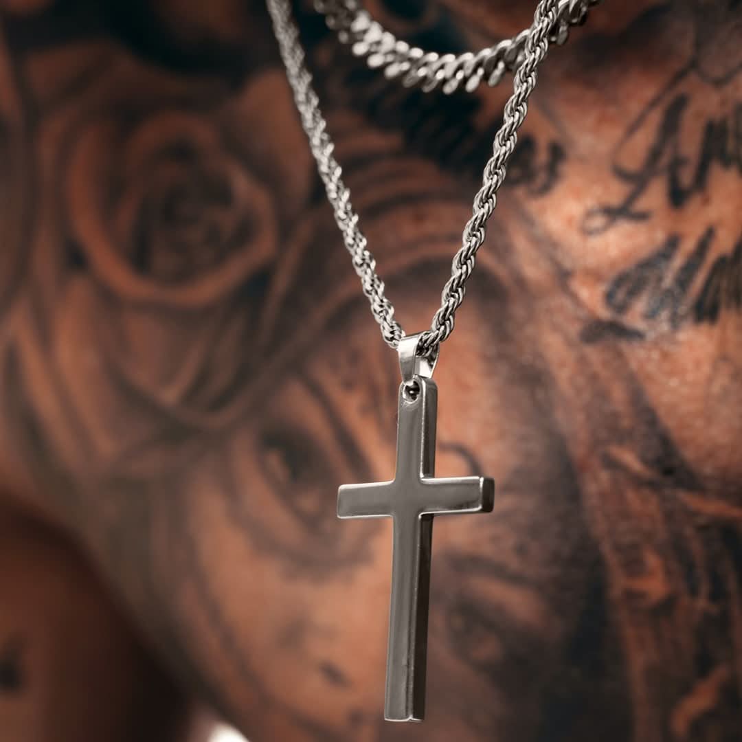 Cross Pendant | Gun Metal - Image 5