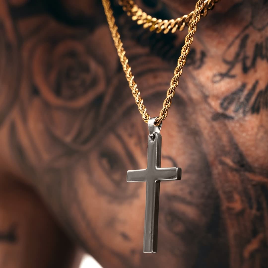 Cross x Cuban Set | Gun Metal & Gold - Image 4