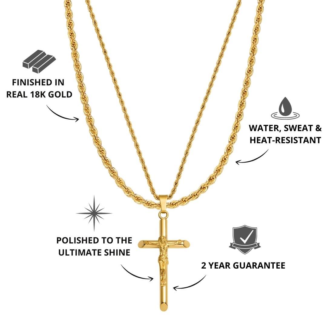 Crucifix x Rope Set | Gold - Image 3