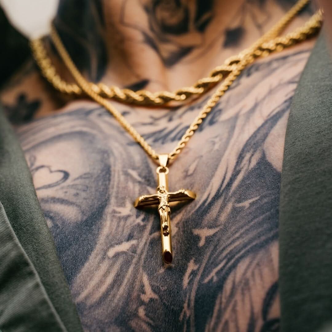 Crucifix x Rope Set | Gold - Image 5