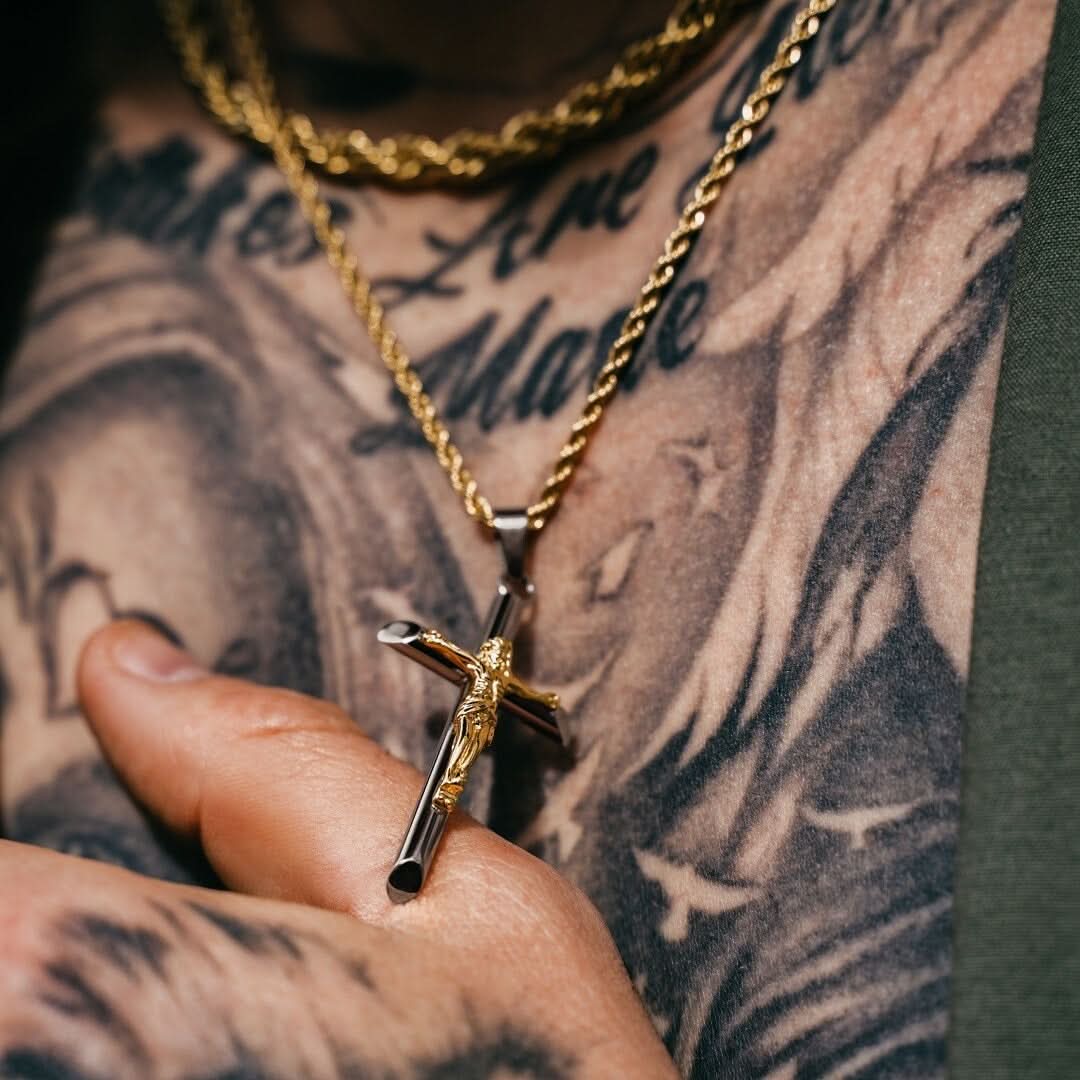 Crucifix x Rope Set | Gun Metal & Gold - Image 2