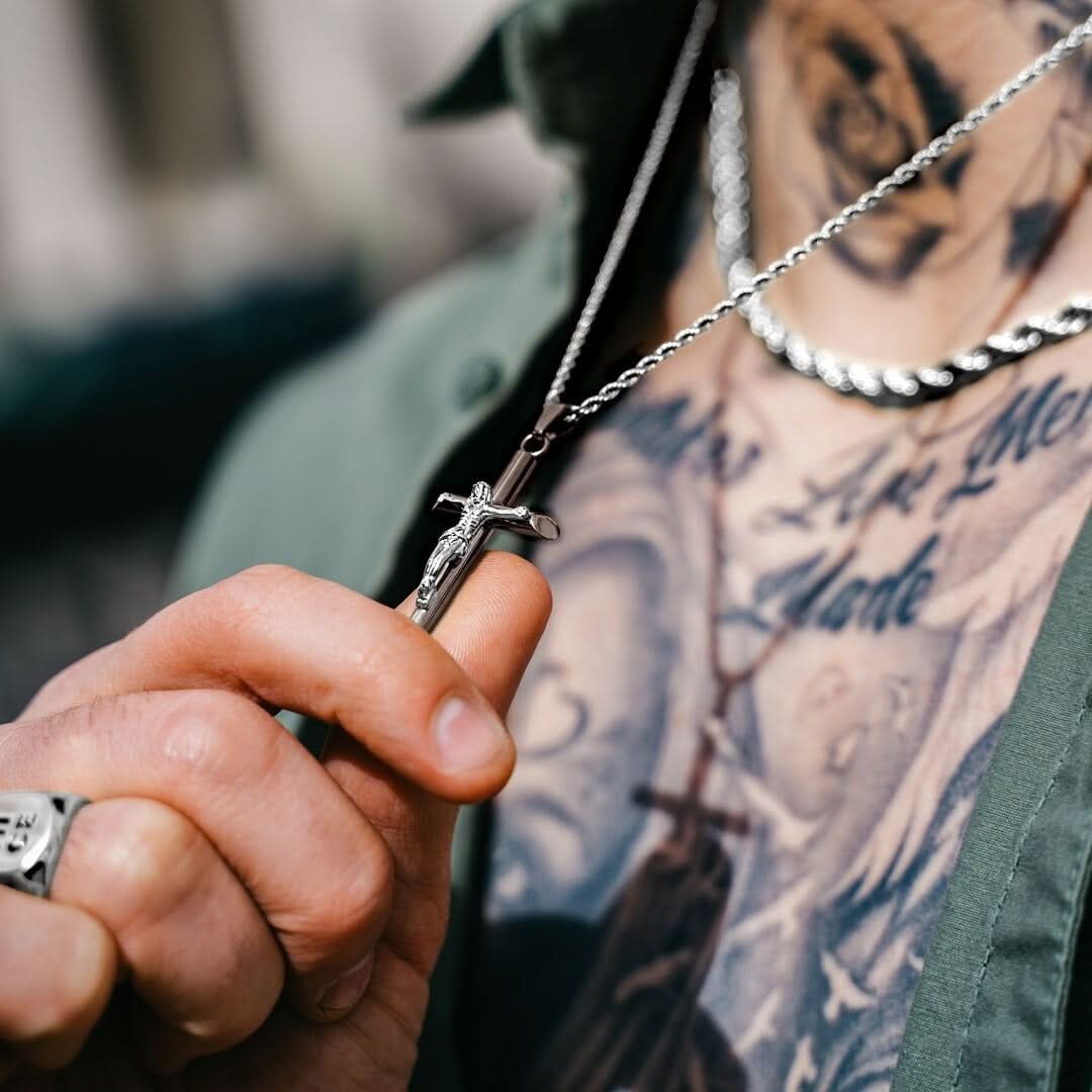 Crucifix x Rope Set | Gun Metal & Silver - Image 4