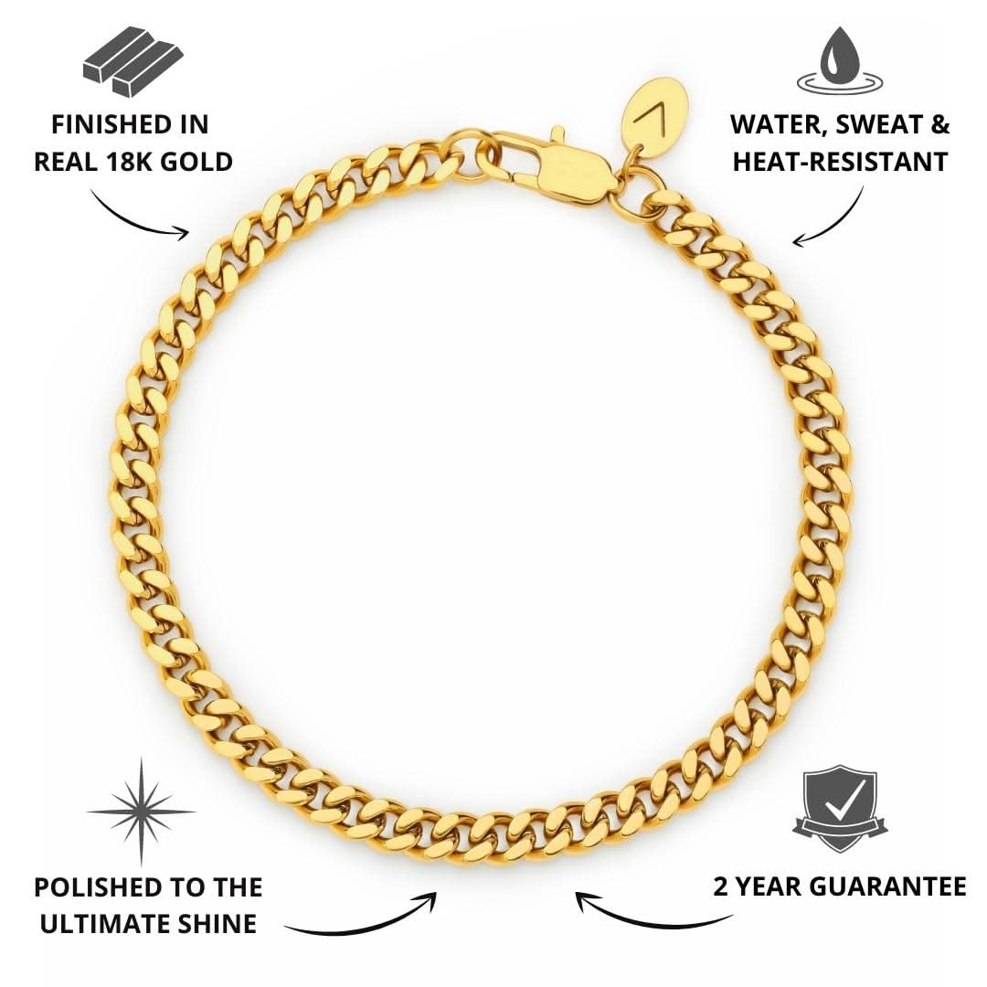 Cuban Bracelet Gold | 5mm - Image 3