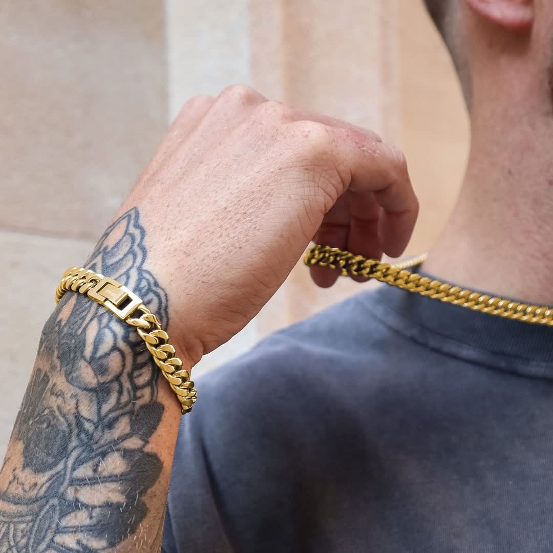 Cuban Bracelet Gold | 8mm - Image 4