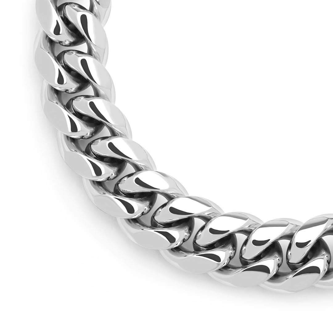 Cuban Bracelet Silver | 12mm - Image 6