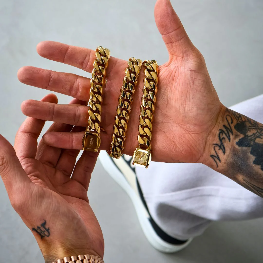 Cuban Chain Gold | 14mm - Image 4