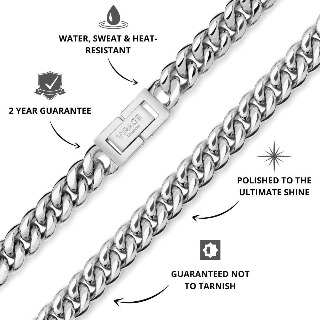 Cuban Chain Silver | 8mm - Image 3