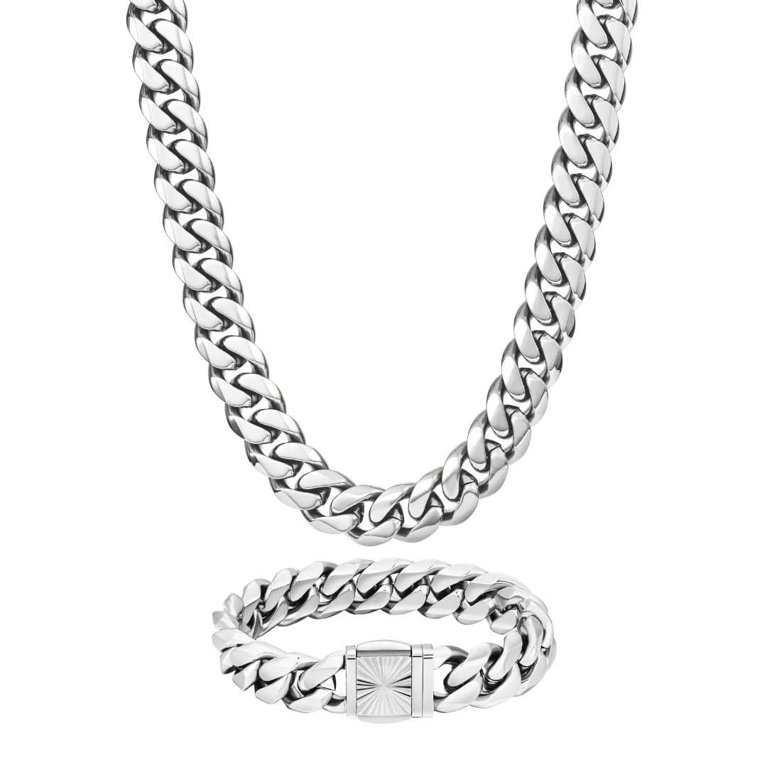 Cuban Set Silver | 14mm