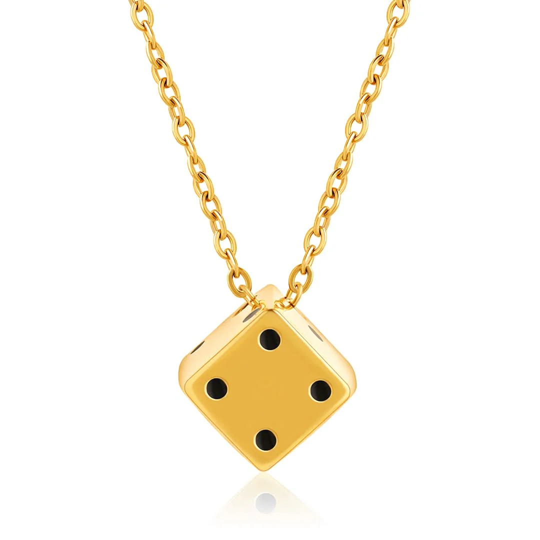 Dice Pendant | Gold