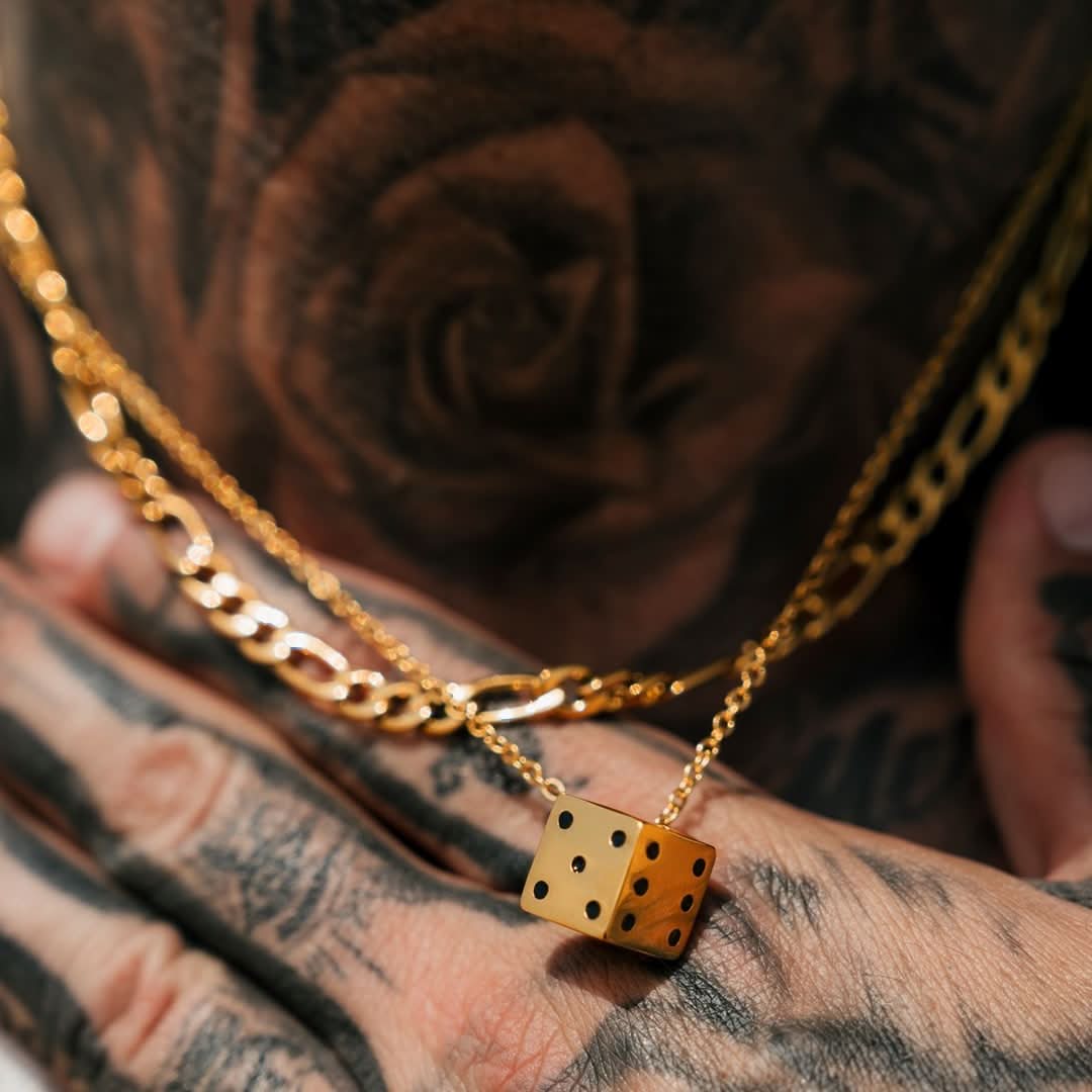 Dice Pendant | Gold - Image 2