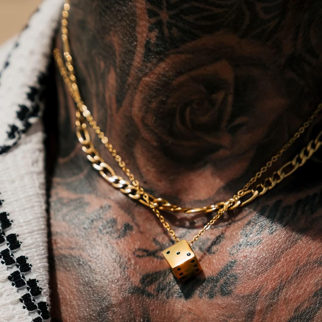 Dice Pendant | Gold - Image 6