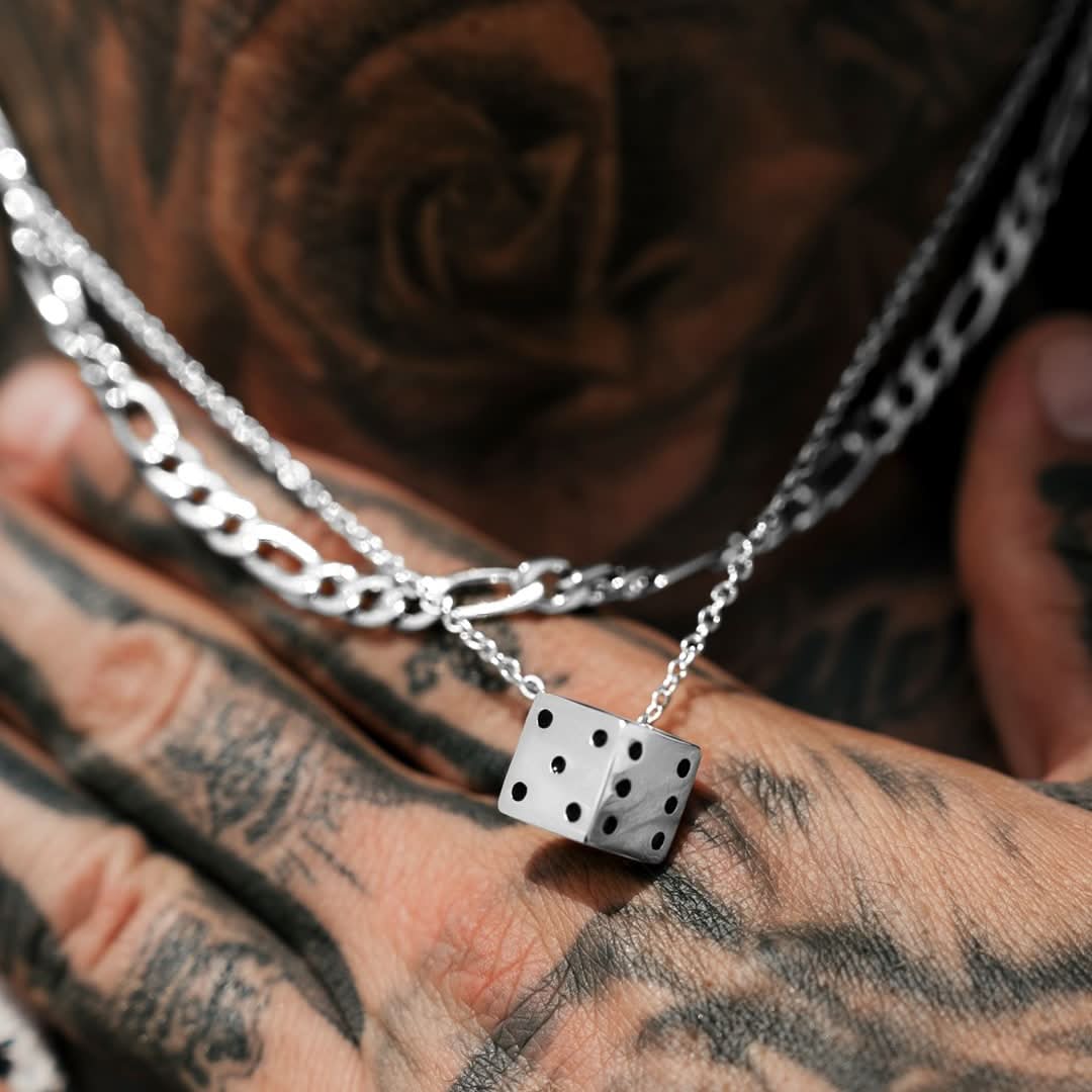 Dice Pendant | Silver - Image 2