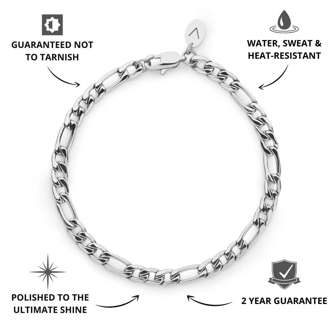 Figaro Bracelet Silver | 5mm - Image 3
