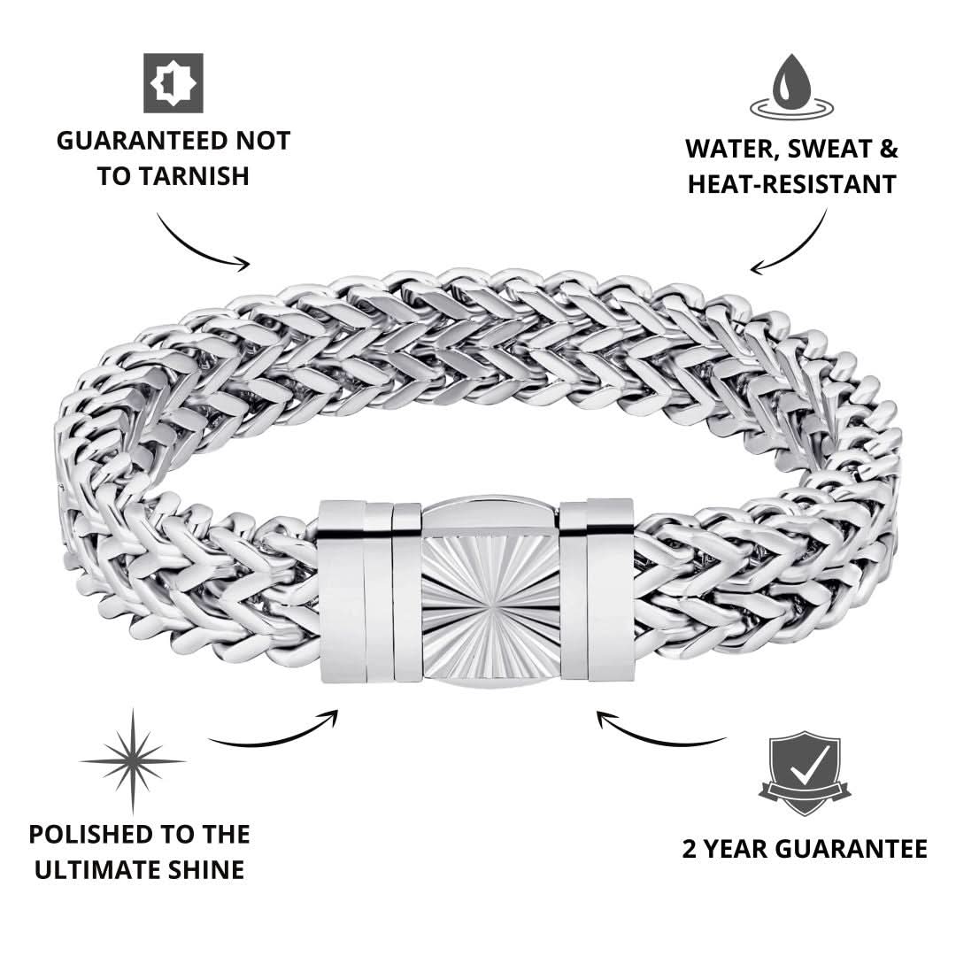 Franco Bracelet Silver | 12mm - Image 3