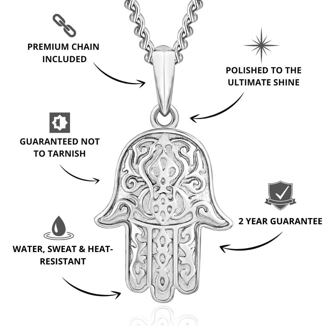 Hamsa Pendant | Silver - Image 3
