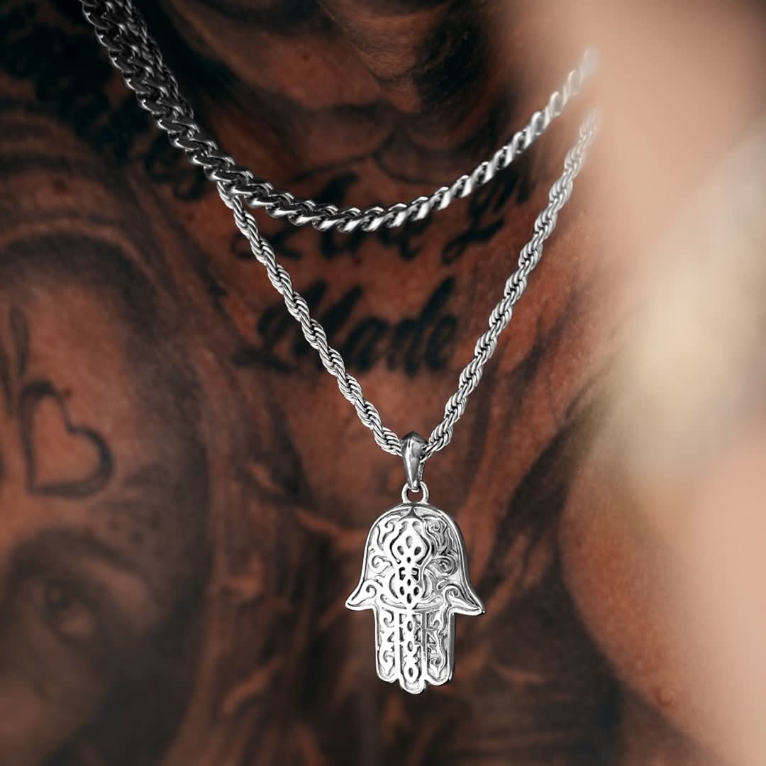 Hamsa Pendant | Silver - Image 6