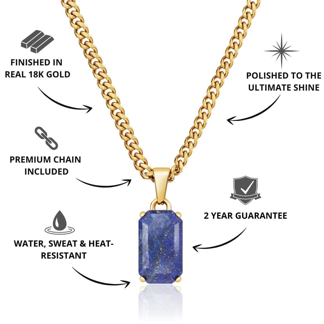 Lapis Pendant | Gold - Image 3