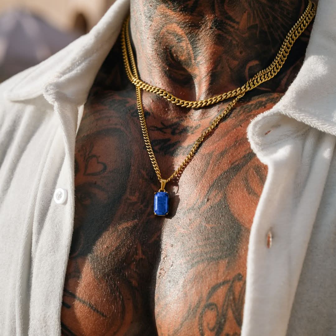 Lapis Pendant | Gold - Image 4