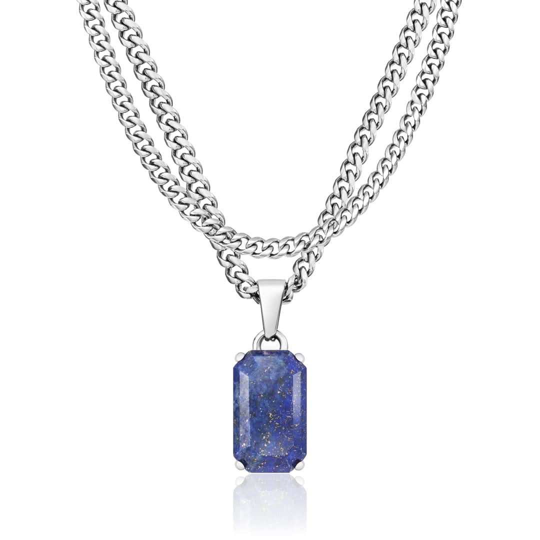 Lapis x Cuban Set | Silver