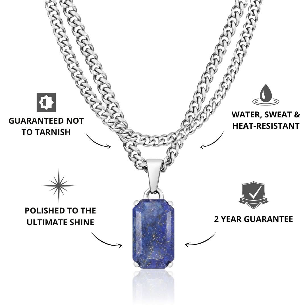 Lapis x Cuban Set | Silver - Image 3