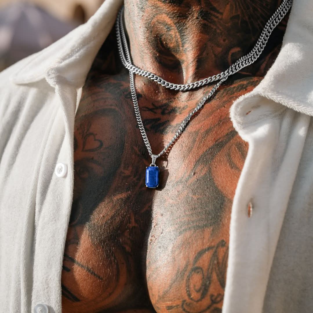 Lapis x Cuban Set | Silver - Image 4