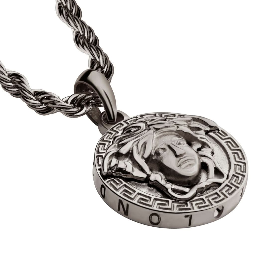 Medusa Pendant | Gun Metal