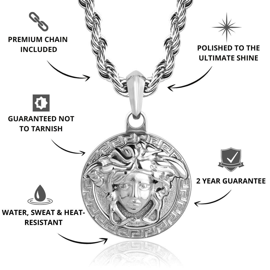 Medusa Pendant | Silver - Image 3