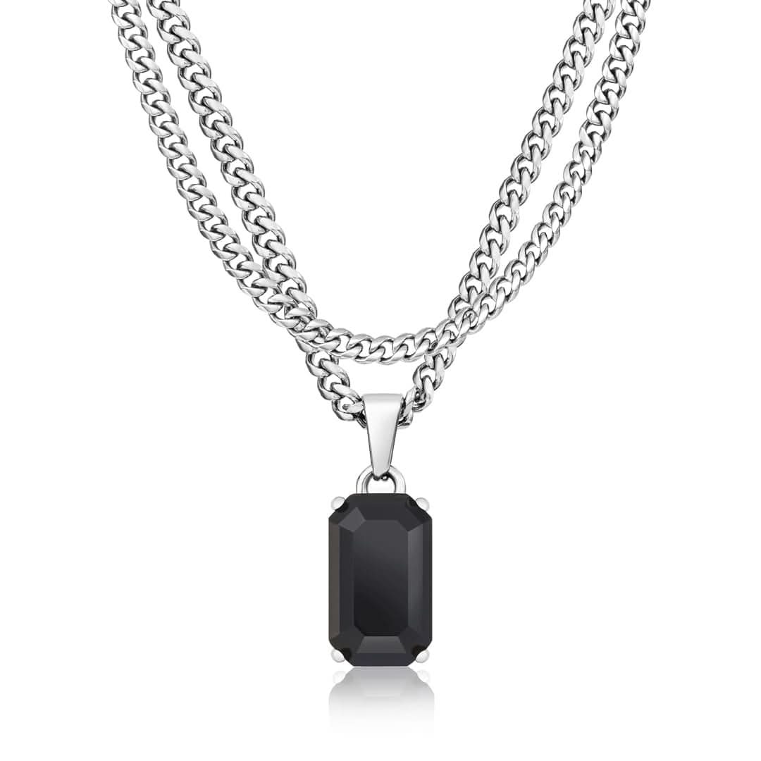 Onyx x Cuban Set | Silver