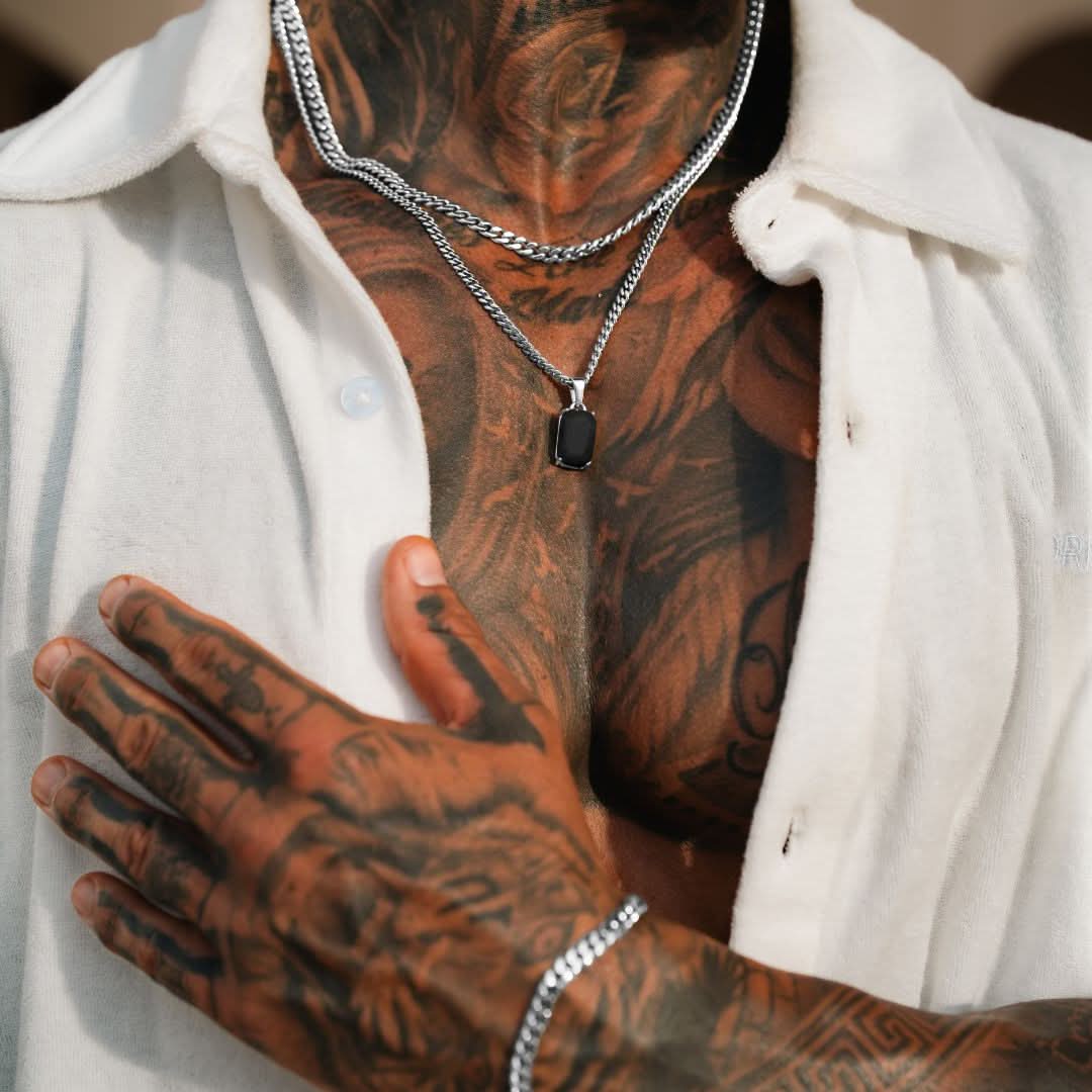 Onyx x Cuban Set | Silver - Image 2