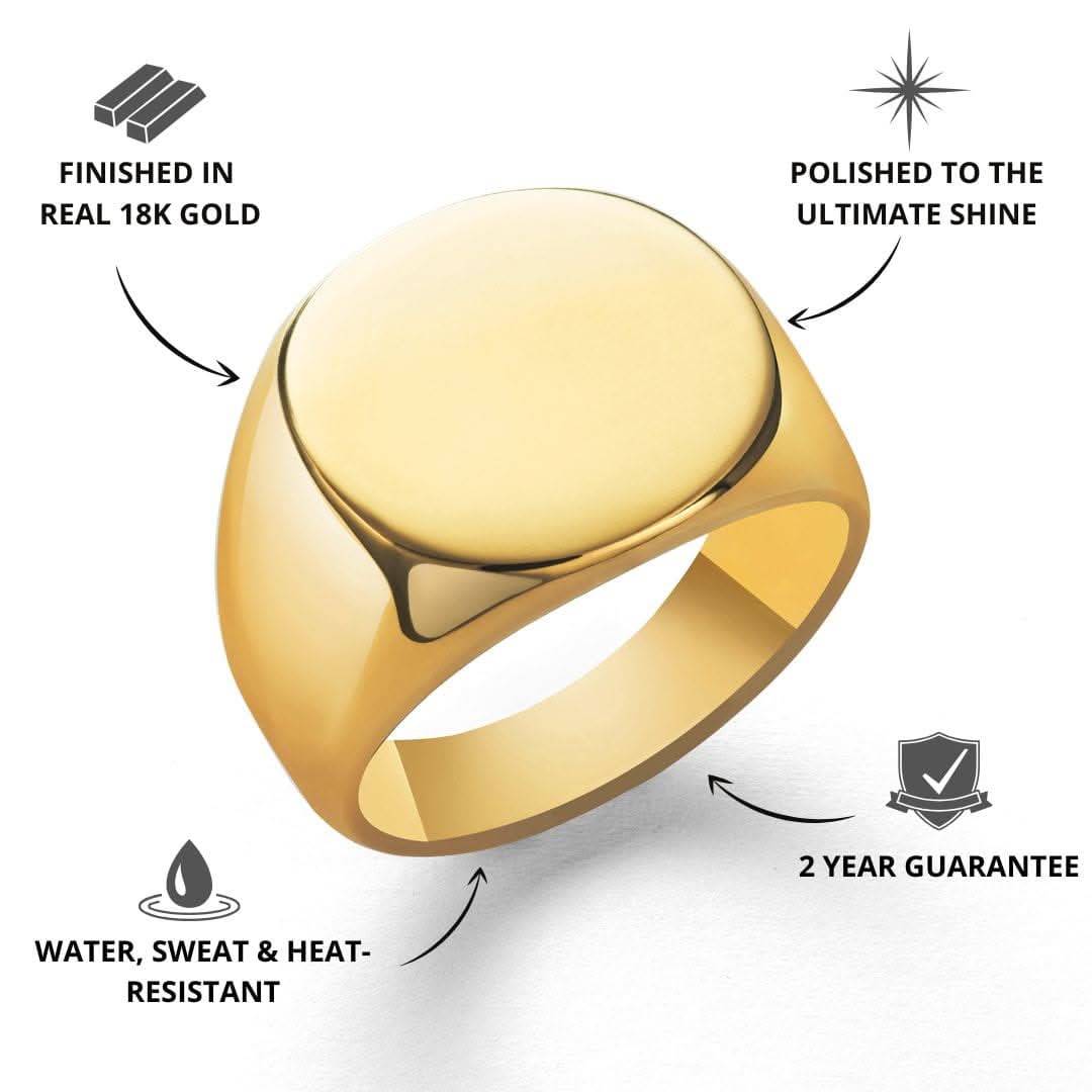Oval Signet Ring | Gold - Image 2