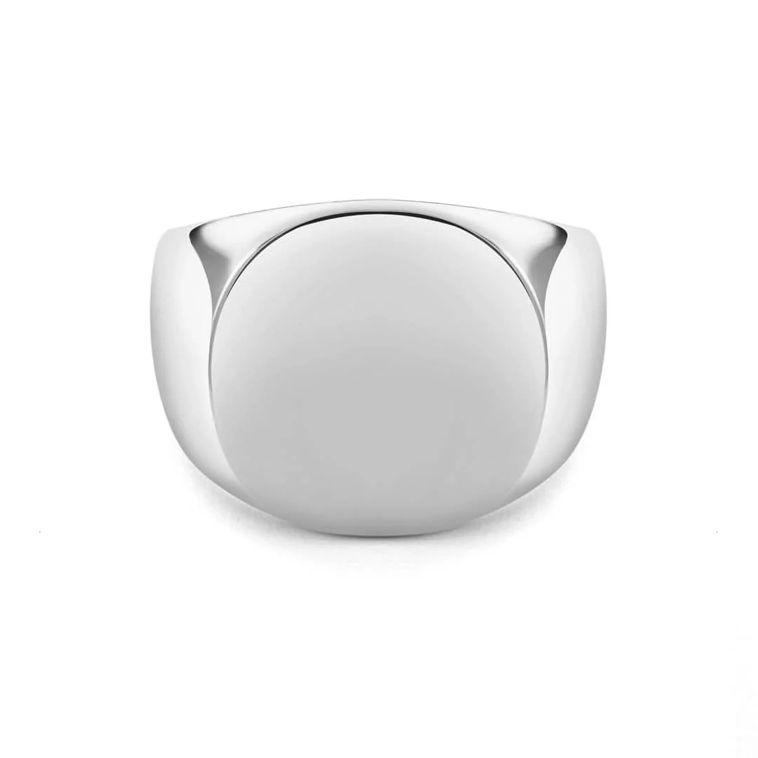 Oval Signet Ring | Silver