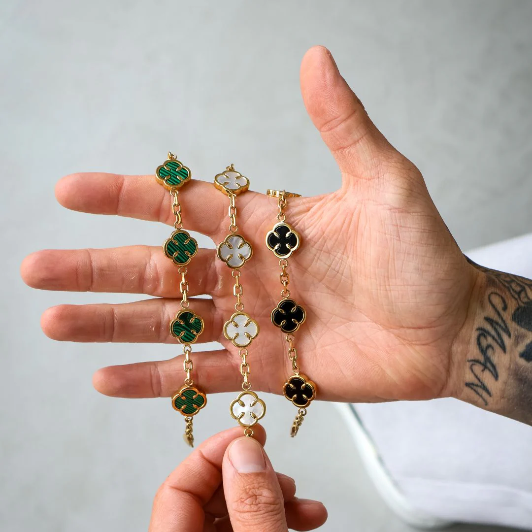 Pearl Clover Bracelet | Gold - Image 5