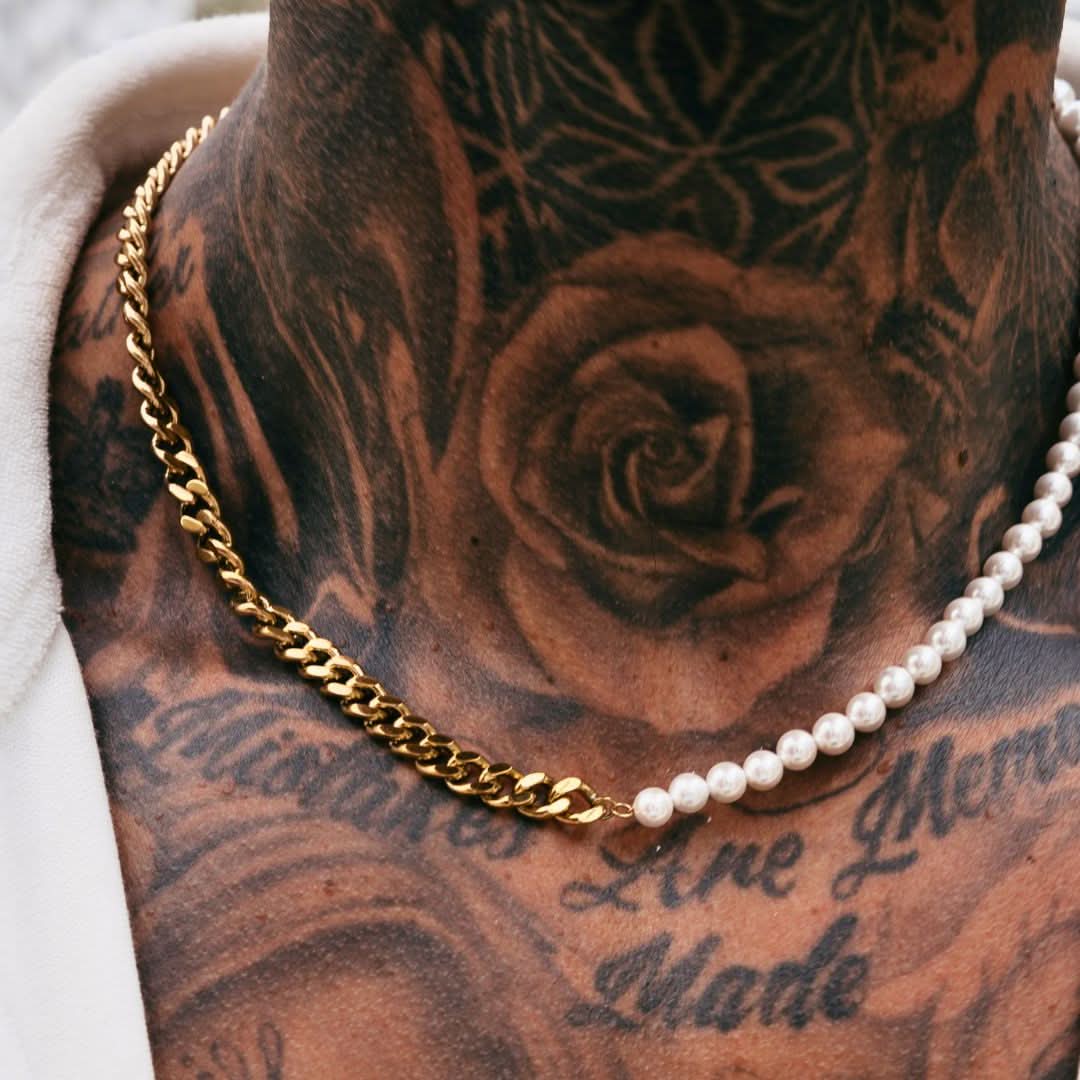 Pearl x Cuban Chain | Gold - Image 4