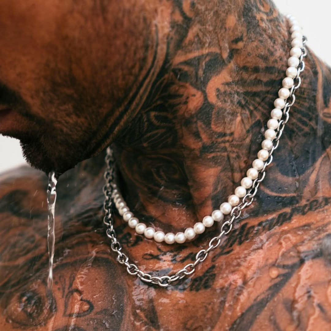 Pearl x Oval Link Chain | Silver - Image 7