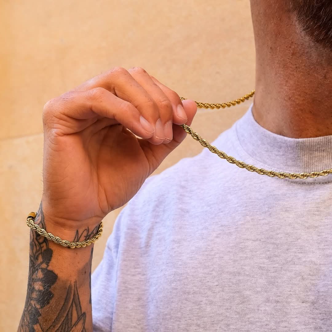 Rope Bracelet Gold | 5mm - Image 5