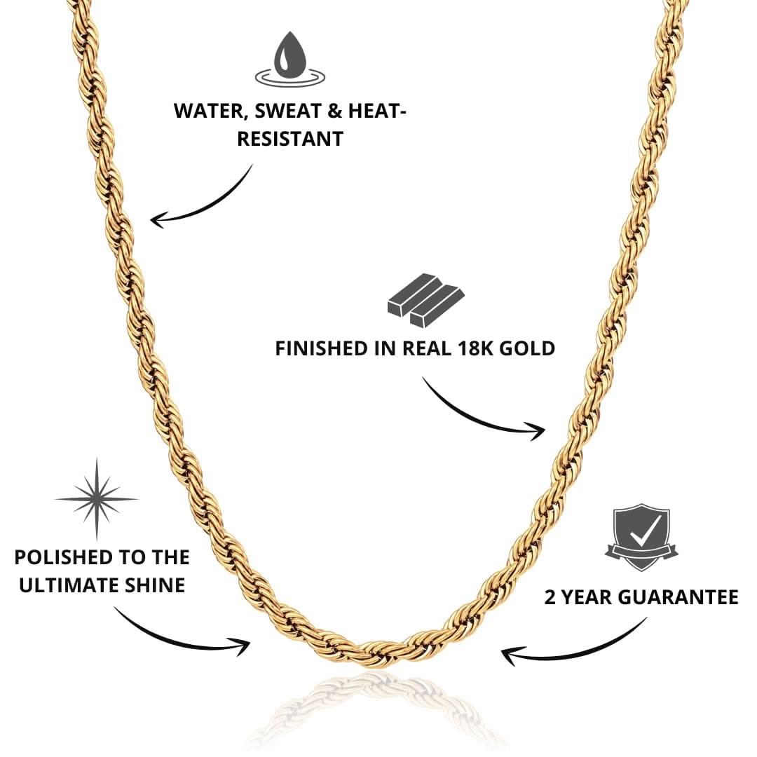 Rope Chain Gold | 3mm - Image 3