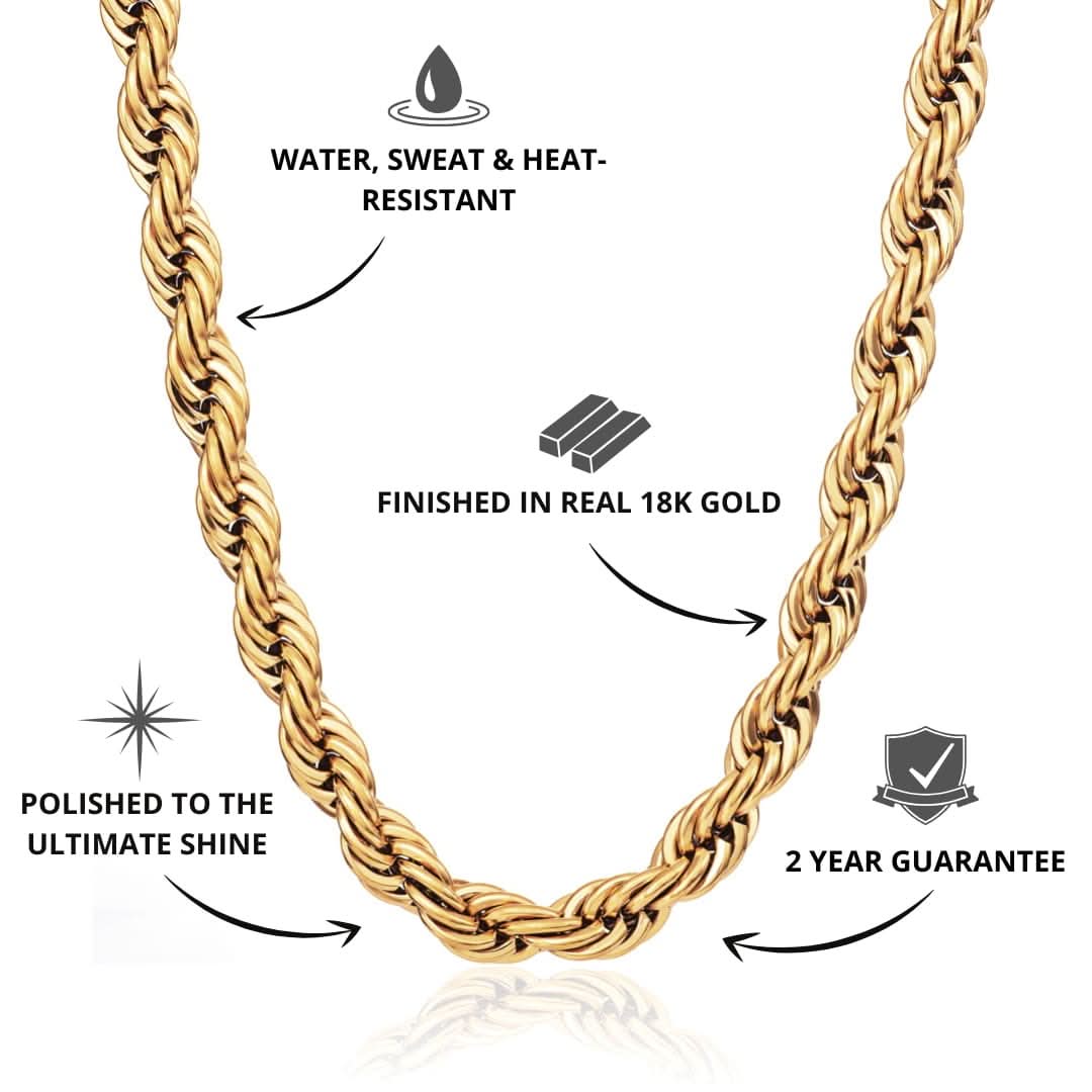 Rope Chain Gold | 8mm - Image 3
