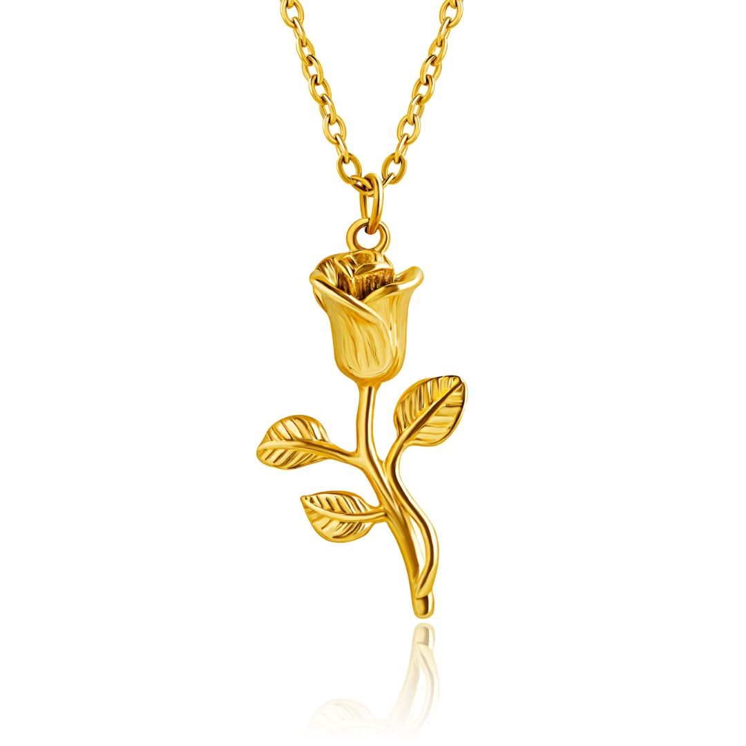 Rose Pendant | Gold
