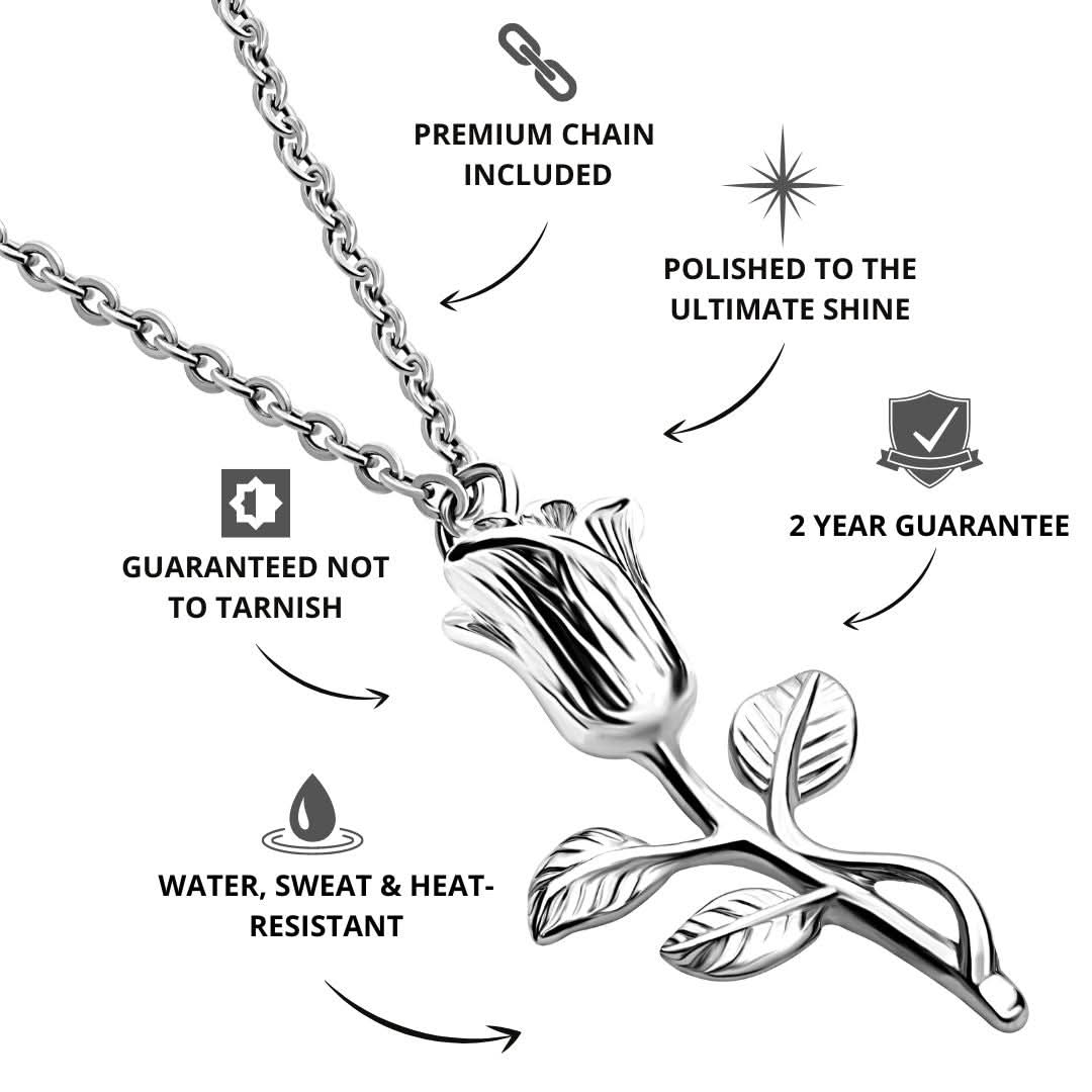 Rose Pendant | Silver - Image 3