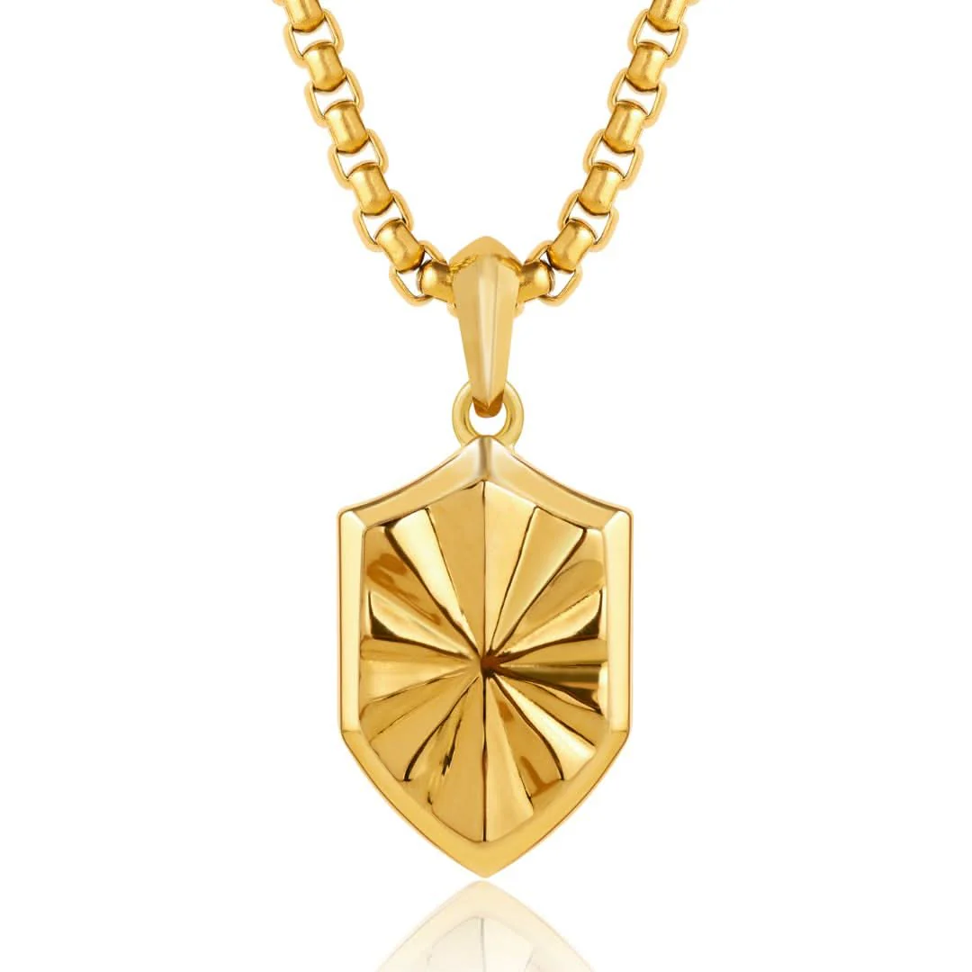 Shield Pendant | Gold