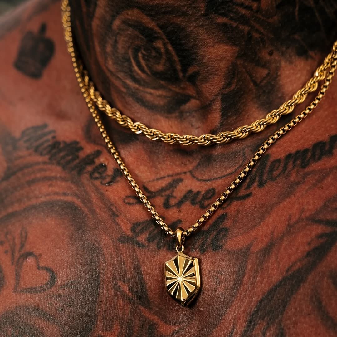 Shield Pendant | Gold - Image 2