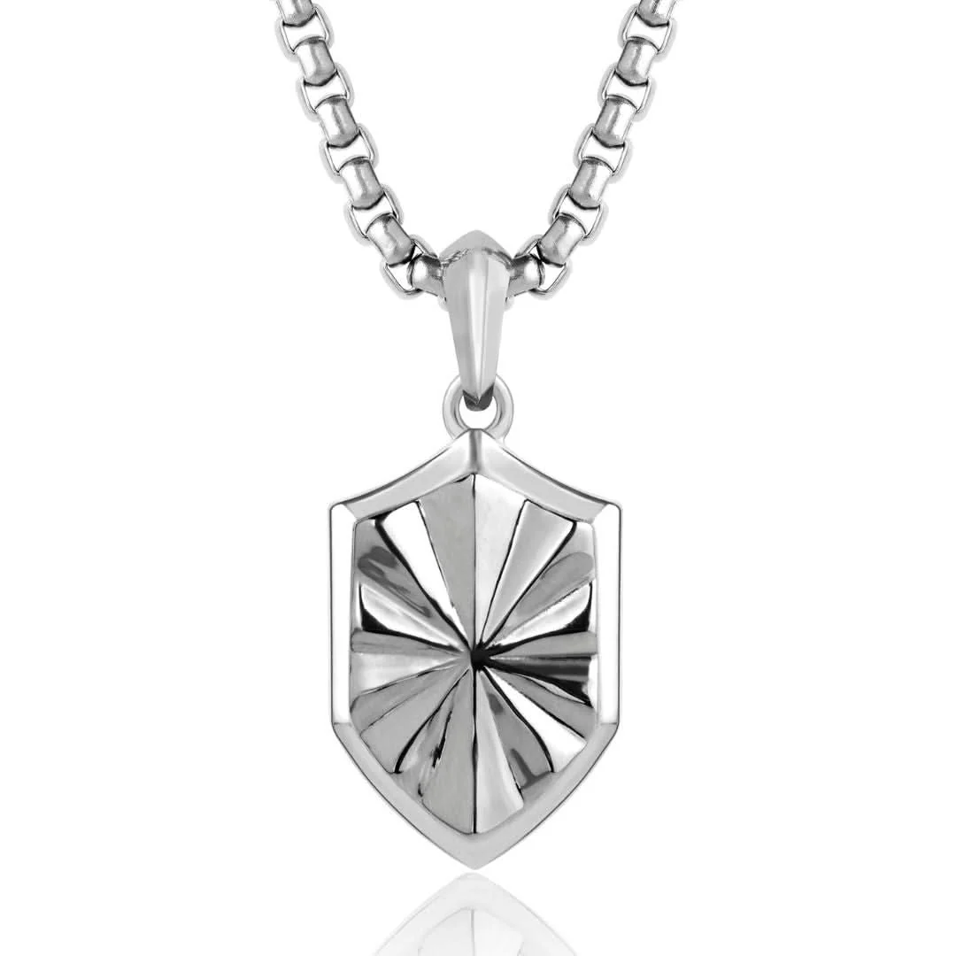 Shield Pendant | Silver