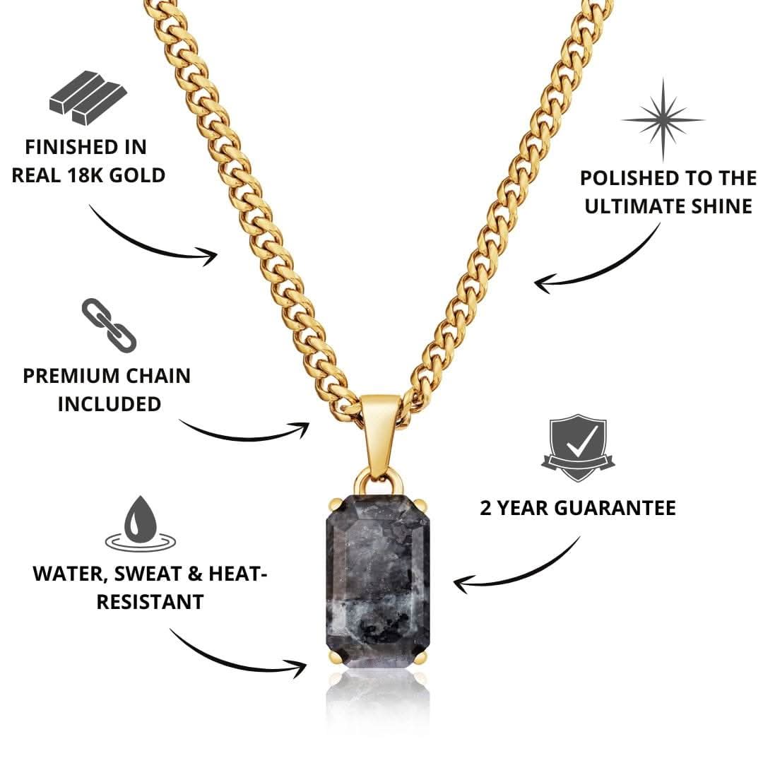 Spectrolite Pendant | Gold - Image 3