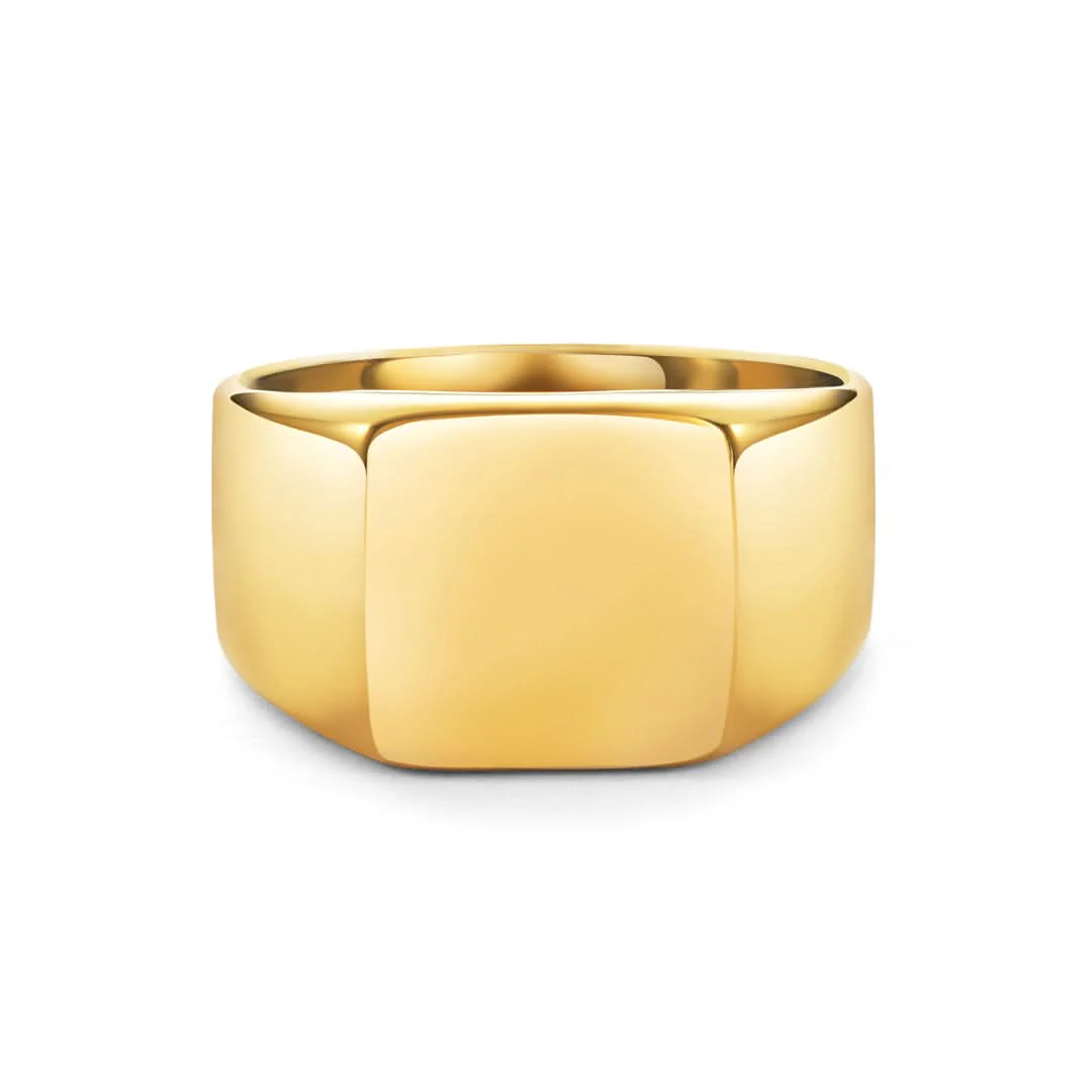 Square Signet Ring | Gold