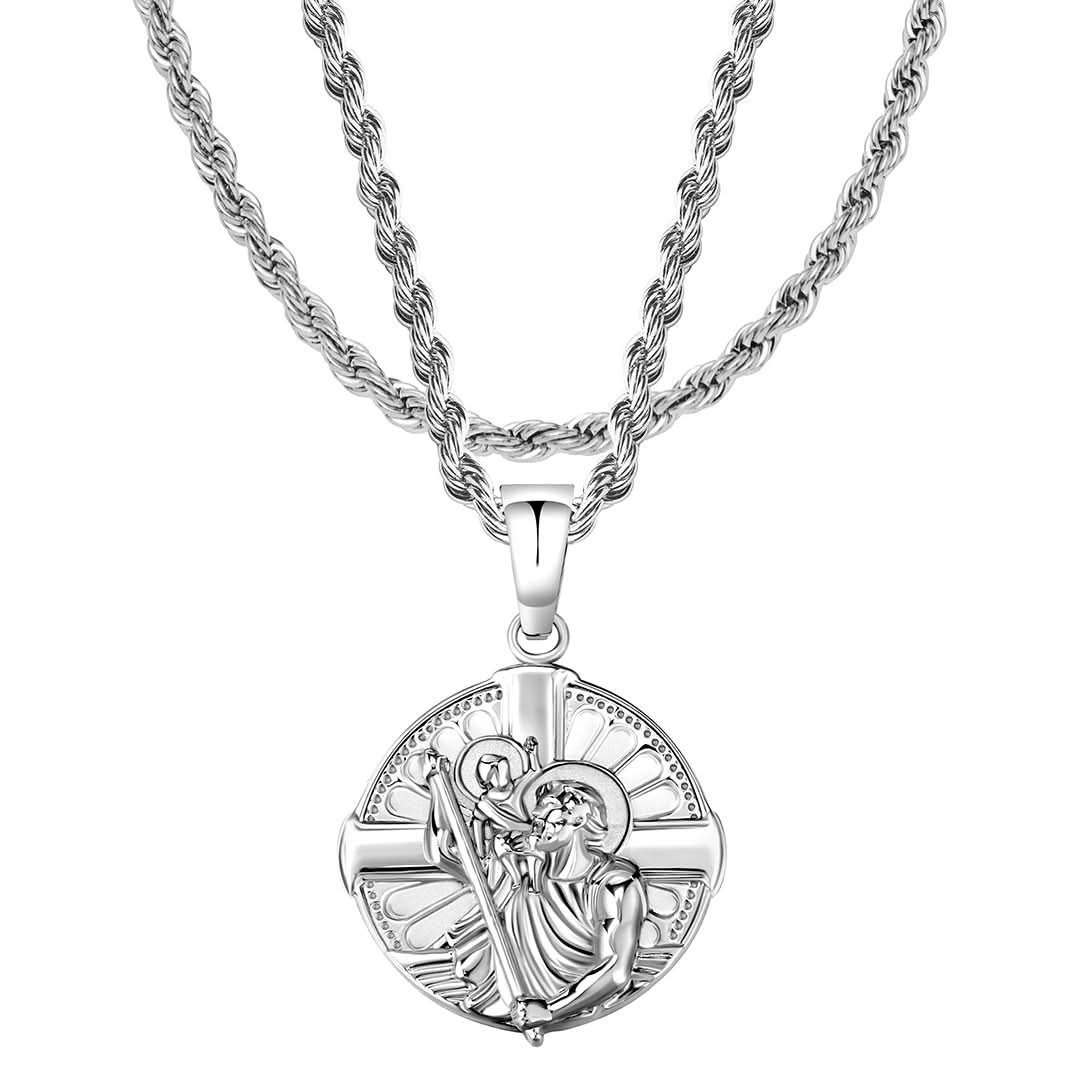 St Christopher LE x Rope Set | Silver