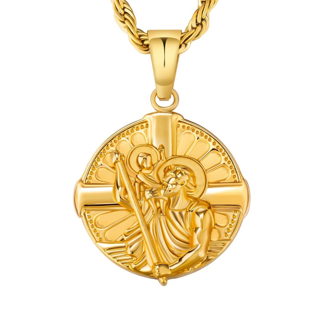 St Christopher Pendant | Gold LE