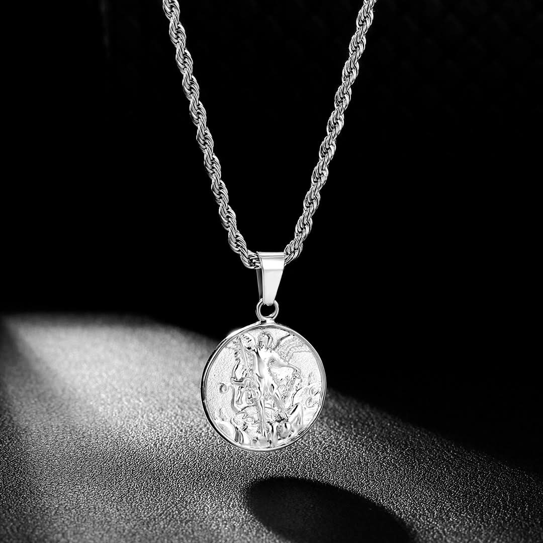 St Michael Pendant | Silver - Image 7